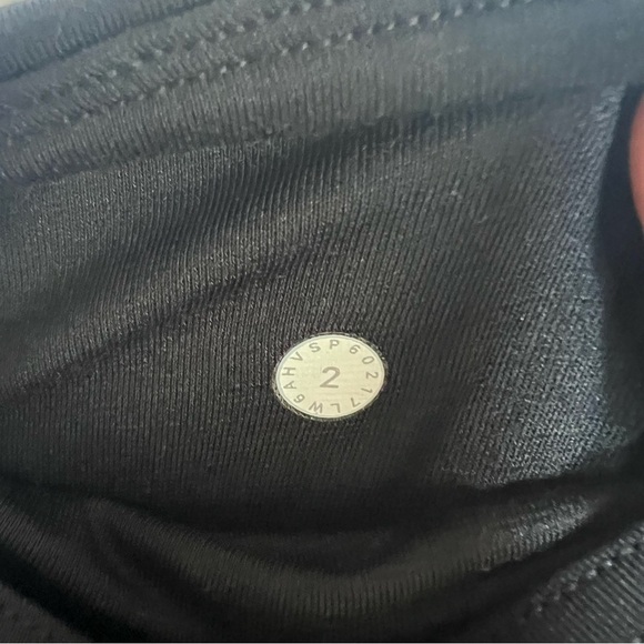 Lululemon Train Times Leggings Crop 17" Heathered Black Mesh Luxtreme TearTag 2 - Picture 10 of 10